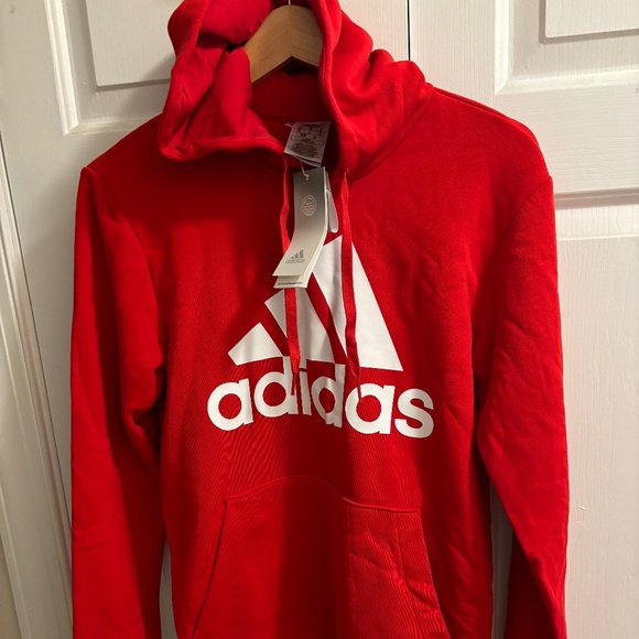 adidas Other - NWT Adidas L/S Red Branded Hoodie
